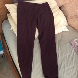 Maroon/ purple aerie leggings